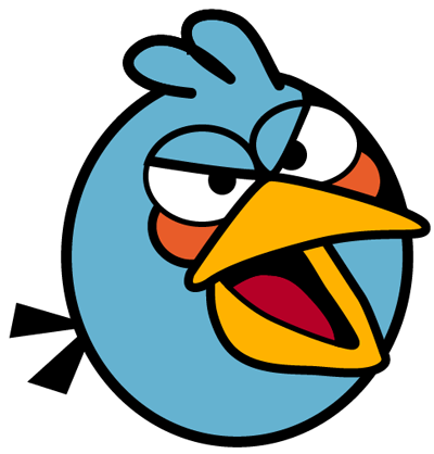 Angry Birds Space Coloring Pages Blue Bird