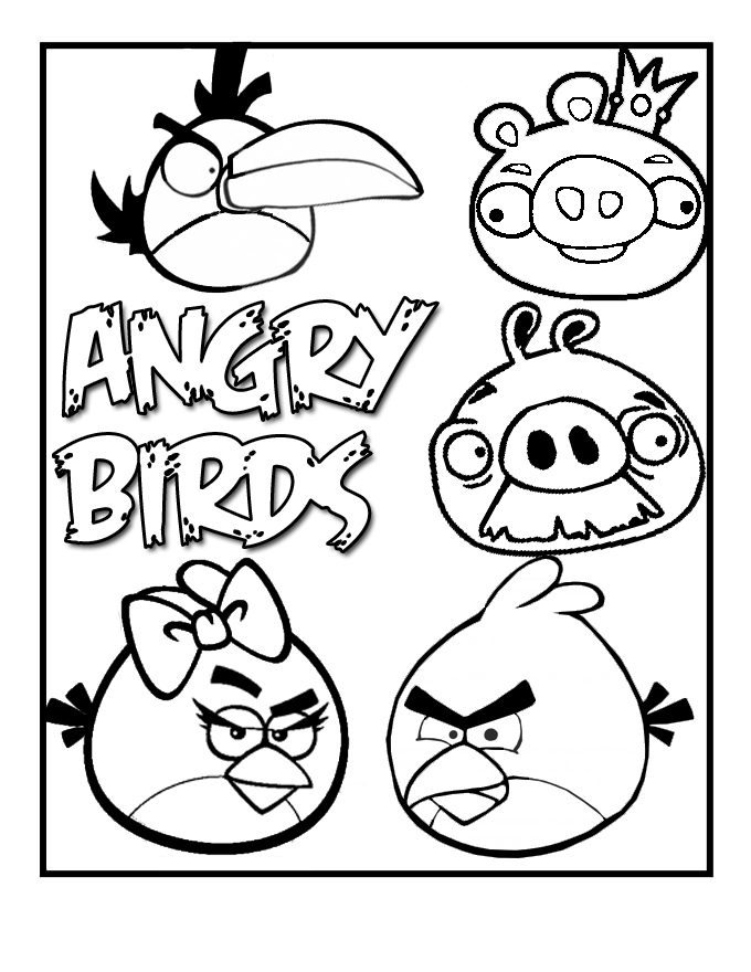 Angry Birds Space Coloring Pages Printable