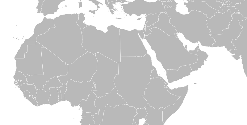 Blank Map Of Africa And Middle East