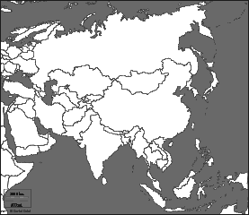 Blank Map Of Asia Countries