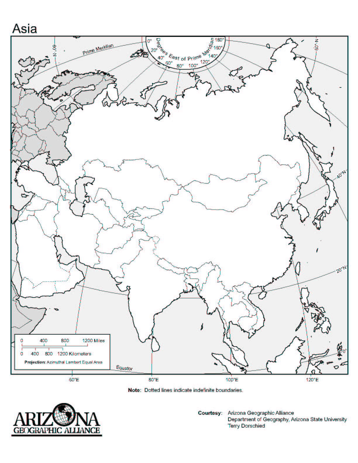 Blank Map Of Asia Quiz