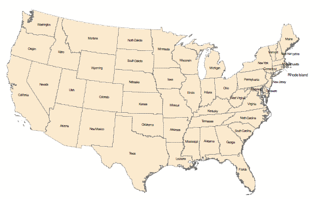 Blank Map Of The United States During The Civil War