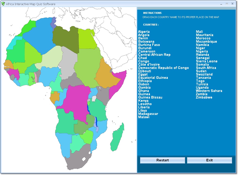 Interactive Map Of Africa For Kids