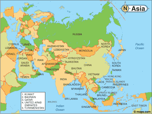 Interactive Map Of Asia Pacific