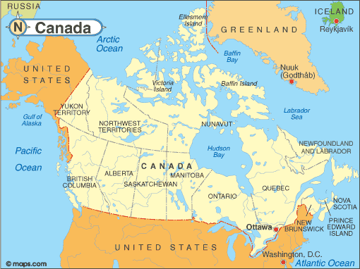 Interactive Map Of Canada And Provinces