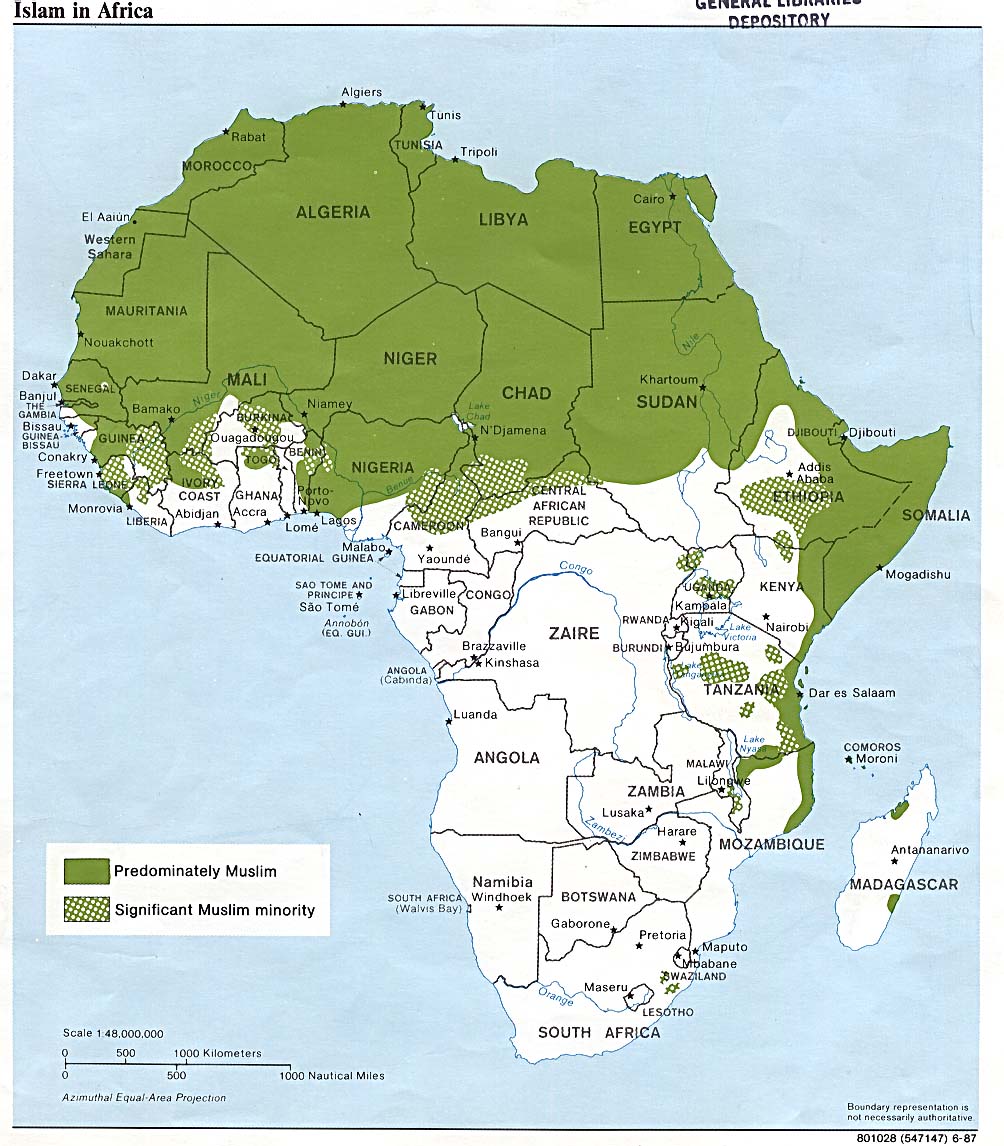 Labeled Map Of Africa With Capitals