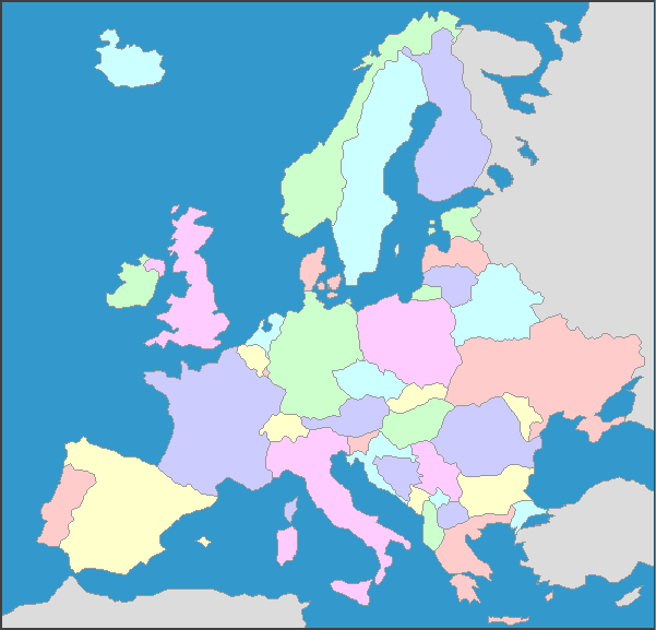 Large Map Of Europe With Capitals
