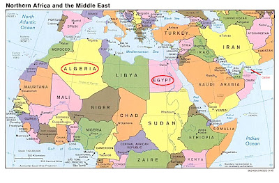 Map Of Africa And Middle East Quiz