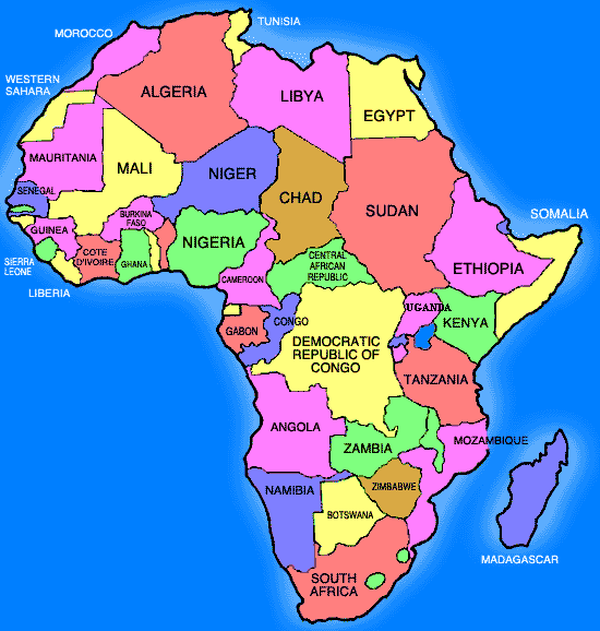 Map Of Africa Quizzes