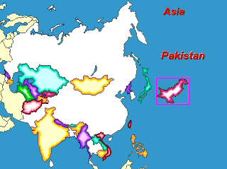 Map Of Asia Countries And Capitals