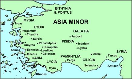 Map Of Asia Minor Today
