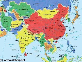 Map Of Asia With Capitals And Countries