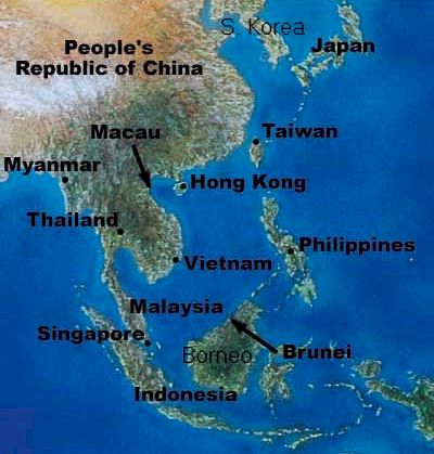 Map Of Asian Countries Only