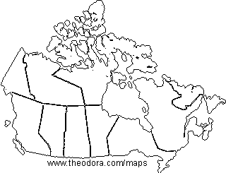 Map Of Canada For Kids To Colour