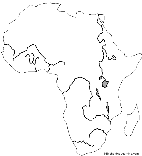 Outline Map Of African Countries