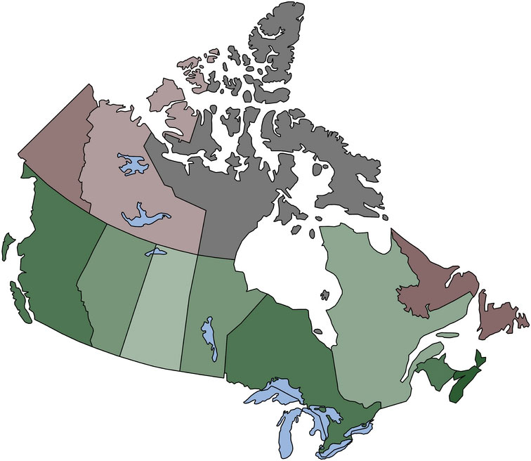 Outline Map Of Canada And Usa