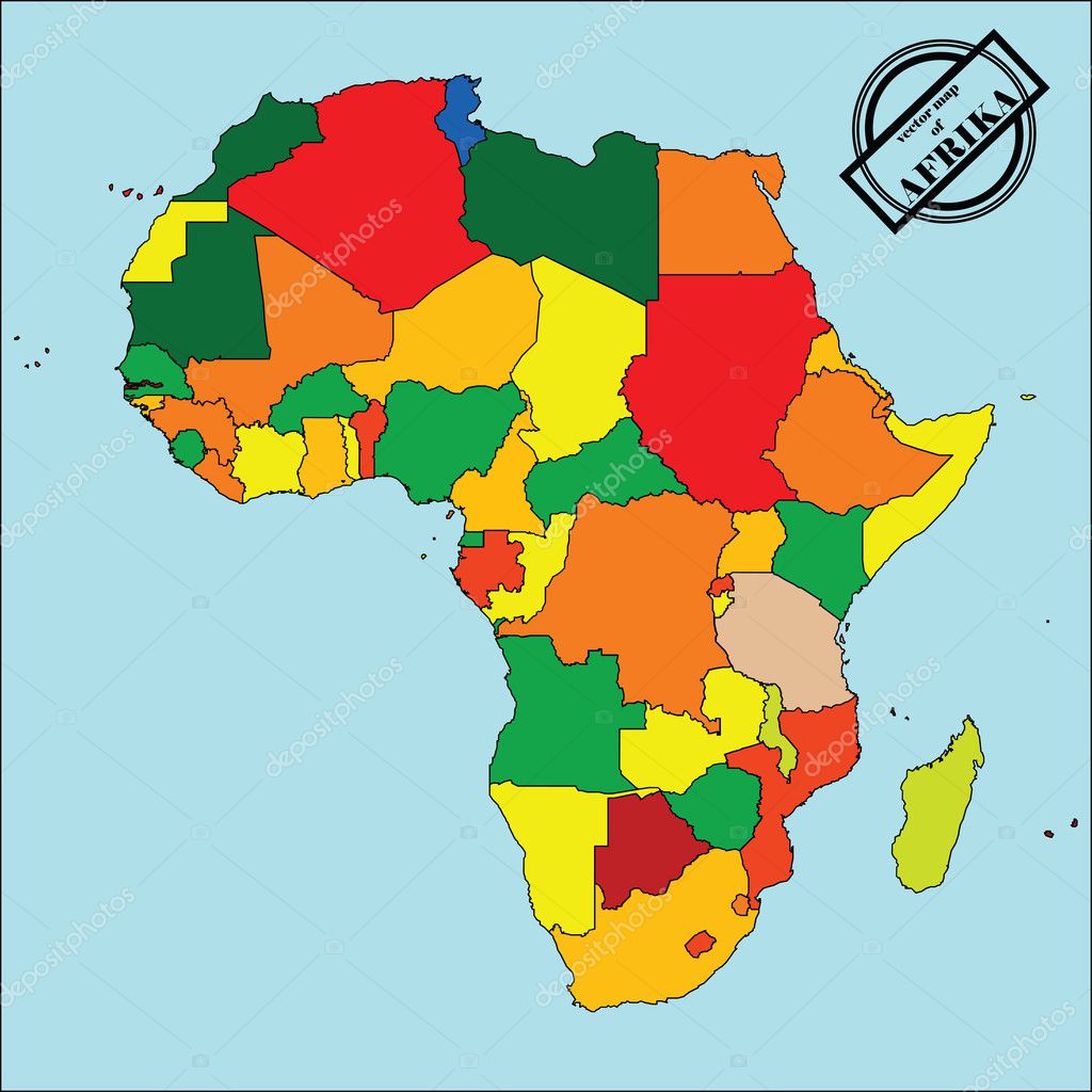 Political Map Of Africa 2012