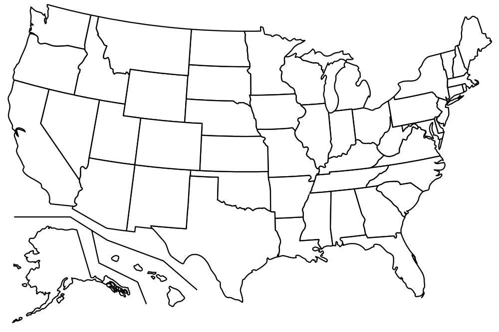 Printable Map Of The United States For Kids With Capitals