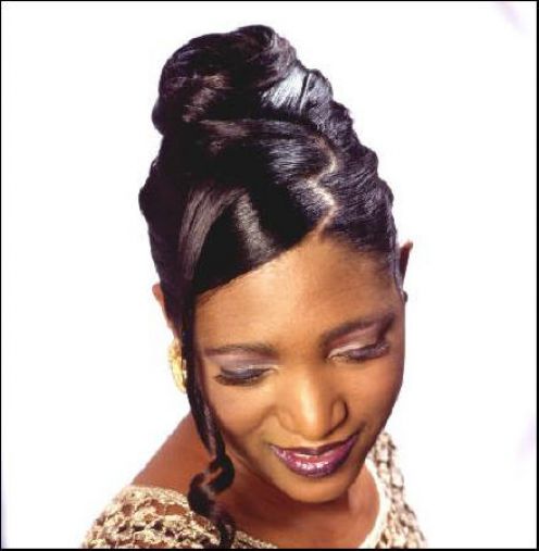 Updo Hairstyles For Black Women 2012