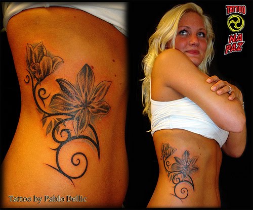 Women Tattoos On Ribs