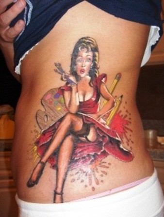 Women Tattoos On Side